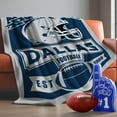 thumbnail image 1 of Football Blanket Personalized Gifts for Mens Womens Boys Team Color Throw Blanket Soft Lightweight Flannel Blanket Decor for Sofa Bed 40"x30", 1 of 6