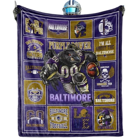 Football Blanket Super Soft Flannel Throw Blanket Football Style Travel Blanket for Men Women Boys Kids Gifts Sofa Bed, Football Style Decor Gift 50" X 60"inch.