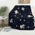 thumbnail image 1 of Football Blanket Throw for Adults Kids, to My Son Daughter Gift for Birthday, Christmas, Thanksgiving, Rugby Throw Blanket for Boys Girls, 40x50 inches, Thin Soft Flannel, Deep Blue, 1 of 5