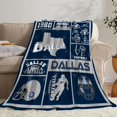 thumbnail image 1 of Football Blanket Ultra Soft Flannel Throw Blankets Lightweight Warm Travel Blanket Football Gifts 40"x50", 1 of 6