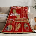 thumbnail image 1 of Football Blanket Ultra Soft Flannel Throw Blankets Lightweight Warm Travel Blanket Football Gifts 50"x40", 1 of 1