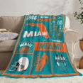 thumbnail image 1 of Football Blanket Ultra Soft Flannel Throw Blankets Lightweight Warm Travel Blanket Football Gifts 50"x40", 1 of 6