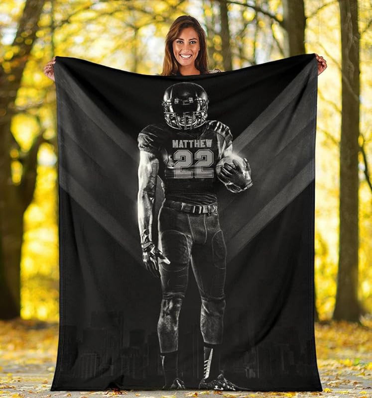 Football Blanket and Throw Football Home Decor Football Bed Football