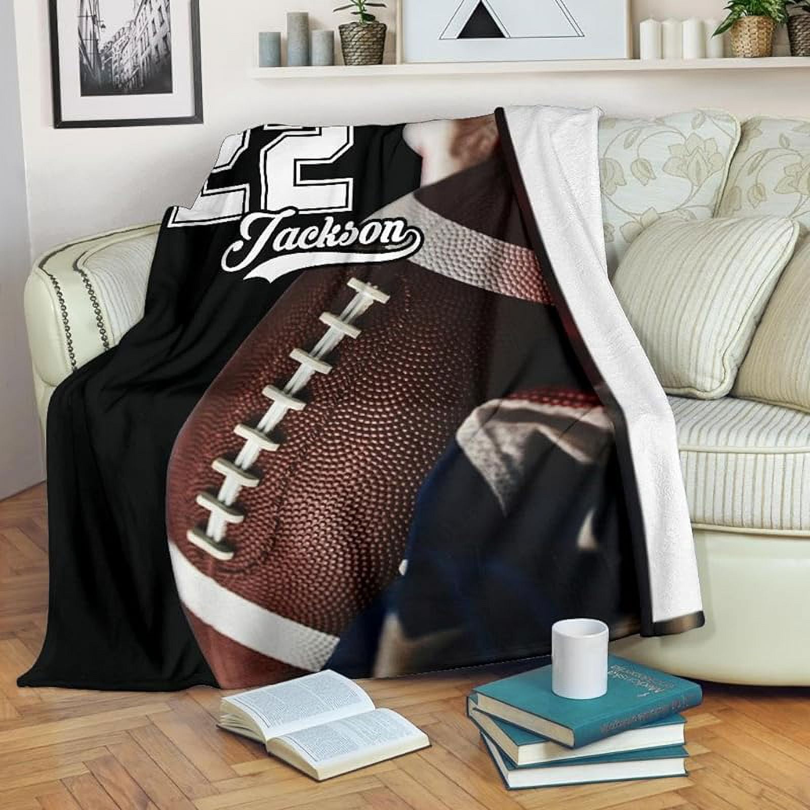 Football Blanket and Throw Football Home Decor Football Bed Football