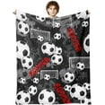 thumbnail image 1 of Football Blanket for Boys, Football Gifts for Boys, Soft Football Gift Blanket for Room Decor Bedding 40x50 in, 1 of 5