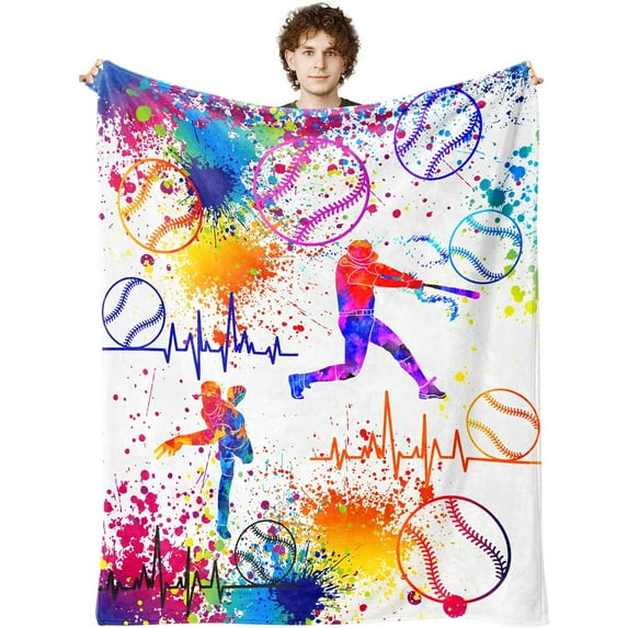 Football Blanket for Boys, Football Gifts for Boys, Soft Football Gift Blanket for Room Decor Bedding 40x50 in