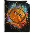 thumbnail image 1 of Football Blankets for Adults - 80x60 Inches Sport Throw Blanket for Kids Teens Boys Men - Game Day Black Soft Fuzzy Blankets for Bed Couch, 1 of 6