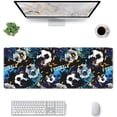thumbnail image 1 of Football Blue -Mouse Pad, Big Desk Mat, Extended Gaming Mouse Pad, Mouse Mat with Non-Slip Rubber Base ＆ Stitched, 31.5 X 11.8 in Large Desk Pad for Keyboard, Mouse, Home and Office, 1 of 5