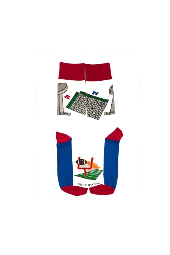 Football Bowl Numbers Pool Socks from the Sock Panda (Adult Large)