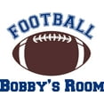 thumbnail image 1 of Football Boy Men Sport Customized Wall Decal - Custom Vinyl Wall Art - Personalized Name - Baby Girls Boys Kids Nursery Daycare Bedroom Wall Decal Room Decor Wall Stickers Decoration Size (15x30 inch), 1 of 1