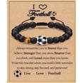 thumbnail image 1 of Football Bracelet Gifts for Boys, Football Gifts for Teenage Boy Age 13-15 16-18 Years Old. Birthday Christmas Graduation Gifts for Son Grandson Nephew Brother, 1 of 1