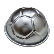 Football Cake Mold, DIY Soccer Birthday Cake Mold Half-Sphere Soccer Ball Baking Pan for DIY Birthday Cake, Jelly, Chocolate, Soap Making (1-Piece)
