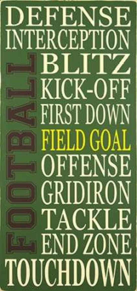 Football Canvas Art - Erin Deranja (10 x 20)