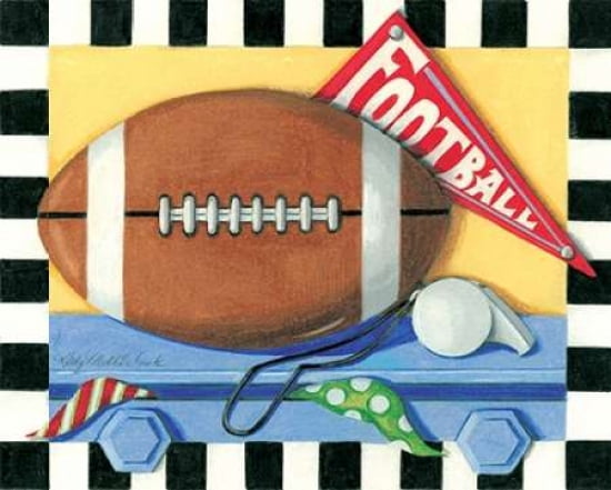 Football Canvas Art - Kathy Middlebrook (24 x 30)