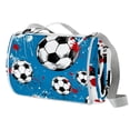 thumbnail image 1 of Football Canvas Picnic Mat - Waterproof Outdoor Blanket for Camping, Beach, Park - Portable Foldable Mat with Handle and Anchor Stakes - Large Size for Family Picnics - Easy to Clean, 1 of 6