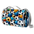 thumbnail image 1 of Football Canvas Picnic Mat Waterproof Outdoor Blanket with Carrying Strap - Large Size for Family Beach Trips and Camping, Durable and Easy to Clean, 1 of 6