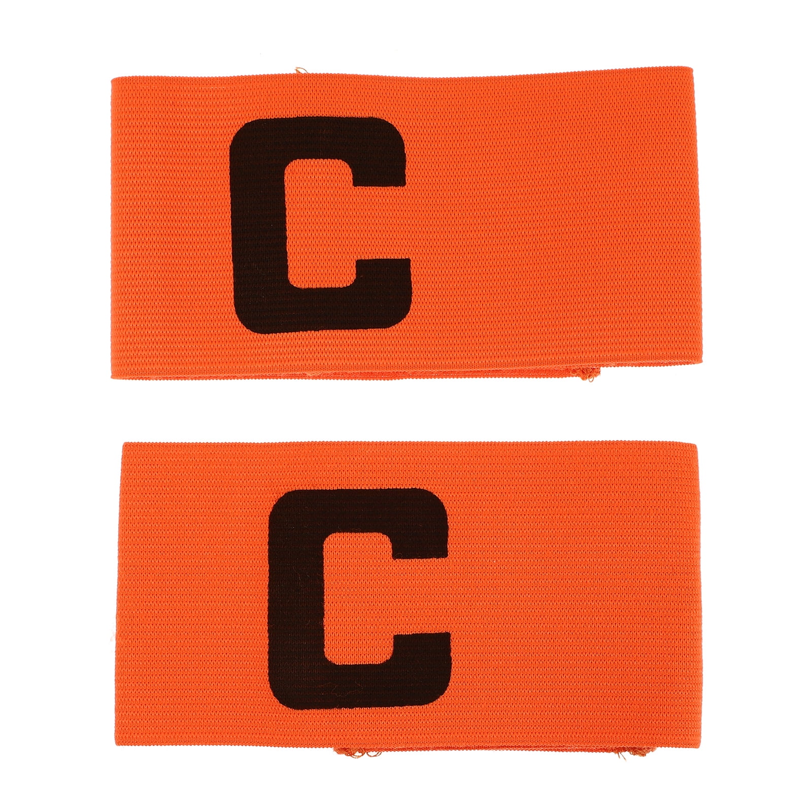 Football Captain Armband Sports Leader Badge Soccer Wrist 2 PCS