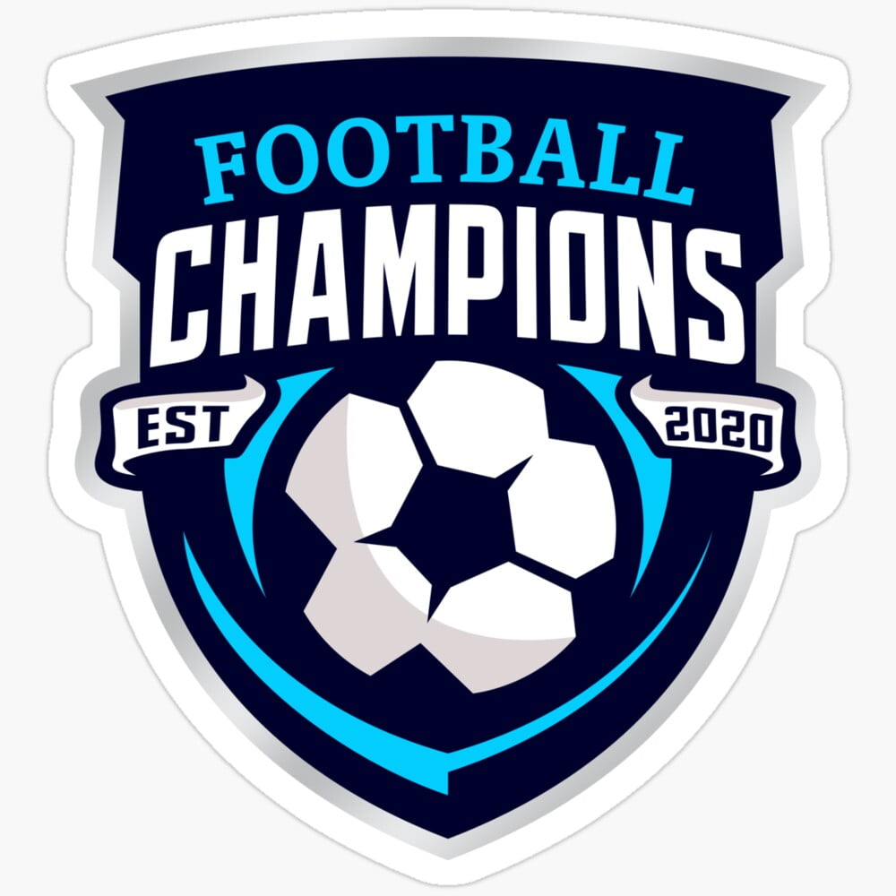Football Champions Sticker Phone Decal Water Bottle Stickers Car Decals ...