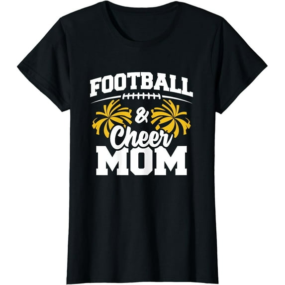 Football Cheer Mom - High School Cheerleader - Cheerleading T-Shirt