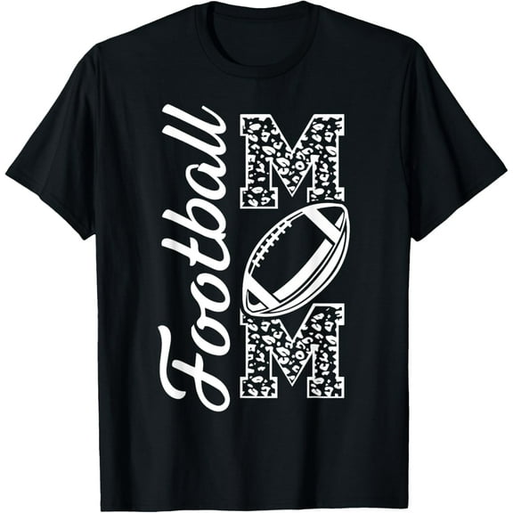 Football Cheer Shirts Women Game Day Mom Football Mother T-Shirt