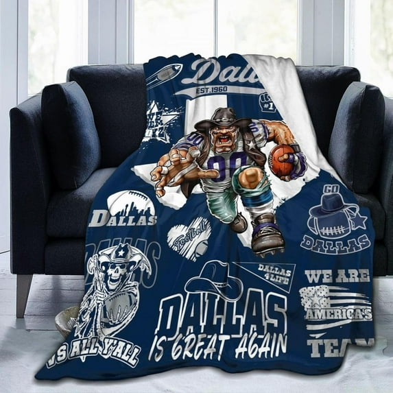 Football City Classic Throw Blanket, Football Team Fan Gifts, Soft Fleece Flannel Throw Blanket 60"X 50" Style2