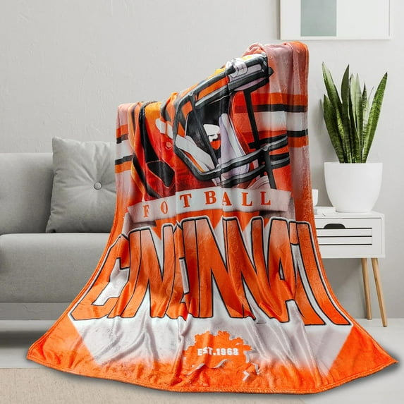 Football City Style Travel Blanket Gifts for Men Women Boy Decor Sofa Bed, Soft Cozy Sofa Bed Blanket for Football Fans Gifts 60" X 50"