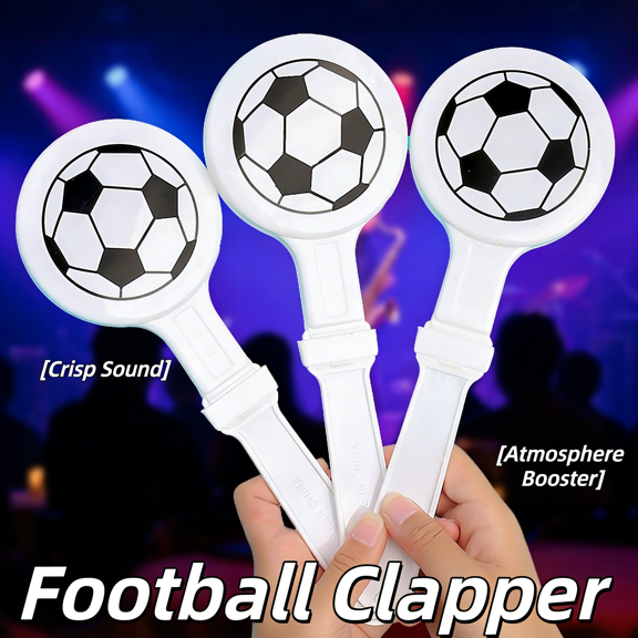 Football Clapper - Noise Generator for Sports Matches, Concerts, Birthday Parties, and Cheerleading -3-Pack