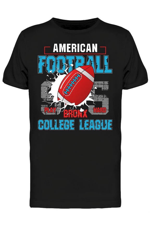 Football College League T-Shirt Men -Image by Shutterstock, Male 3X-Large