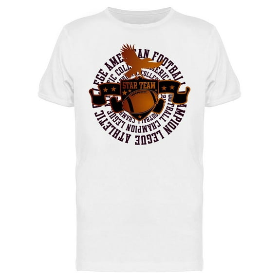 Football College Team T-Shirt Men -Image by Shutterstock, Male Medium