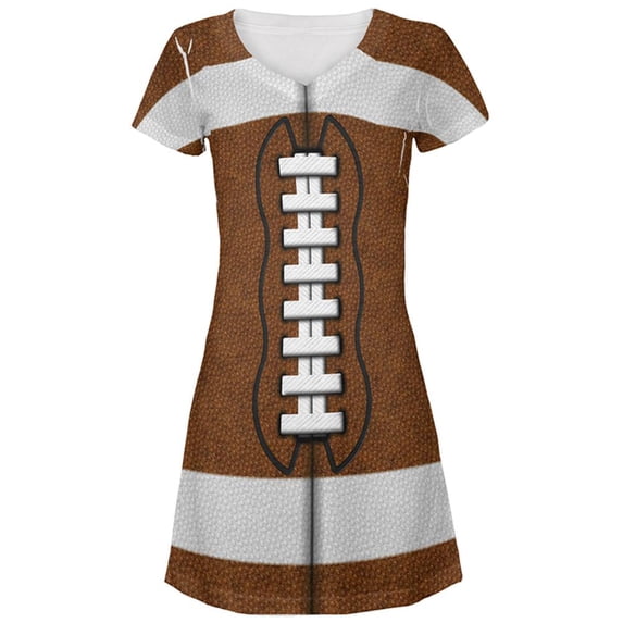 Football Costume All Over Juniors Beach Cover-Up Dress