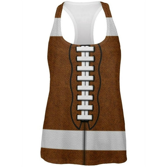 Football Costume All Over Womens Work Out Tank Top - 2X-Large