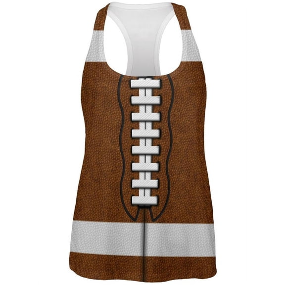 Football Costume All Over Womens Work Out Tank Top - Small