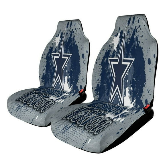 Football Cowboys Car Seat Covers Car Accessories Pack of 2 Universal Front Seat Protective Cover