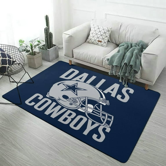 Football Cowboys Carpet for Home Decoration Soft Comfy Rugs for Bedroom Living Room Bathroom Entrance Non-slip Comfort Mat