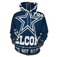 thumbnail image 1 of Football Cowboys Men's Women Vintage 3D Hooded Sweatshirt - All-Season Loose Fit Streetwear, 1 of 6