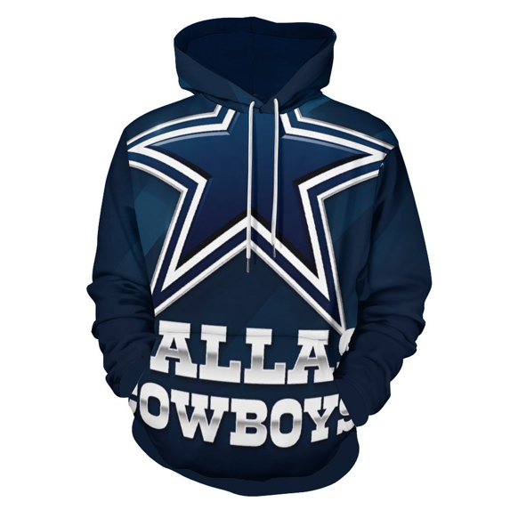Football Cowboys Men's Women Vintage 3D Hooded Sweatshirt - All-Season Loose Fit Streetwear