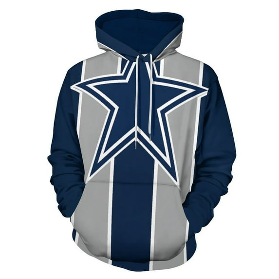 Football Cowboys Men's Women Vintage 3D Hooded Sweatshirt - All-Season Loose Fit Streetwear
