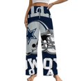 thumbnail image 1 of Football Cowboys Pajama Pants Breathable with Pockets Pajamas For Lady Vintage Sleeping Pants Bedroom Homewear, 1 of 6