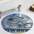 thumbnail image 1 of Football Cowboys Round Area Rugs for Bedroom Living Room, 3FT Soft Comfy Indoor Circle Carpets, Carpet Home Decor Floor Mat, 1 of 6