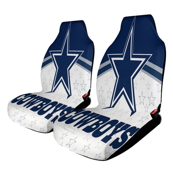 Football Cowboys Set of 2 Car Seat Covers Seat for Carseats Front Seat Auto Car Interior Accessories Universal 2 Piece