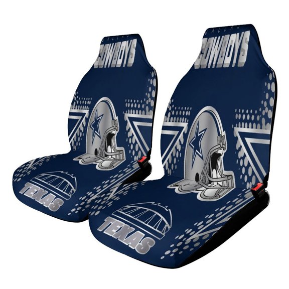 Football Cowboys Set of 2 Car Seat Covers Seat for Carseats Front Seat Auto Car Interior Accessories Universal 2 Piece