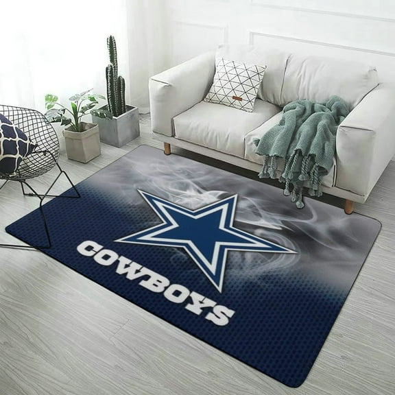 Football Cowboys Soft Comfy Area Rugs Carpet Suitable for Living Room Kitchen Bedroom Laundry Room Home Decorations 23.6"x35"