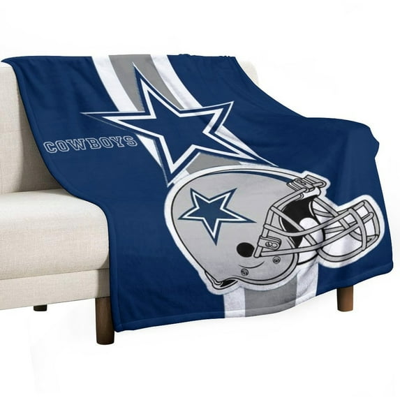 Football Cowboys Soft Print Blanket Throw Blankets Warm Cozy Lightweight Couch Blanket Stuff Gifts for Women Mom Teens