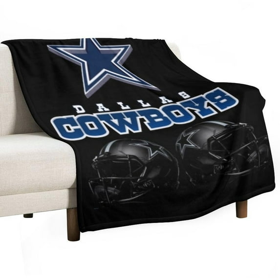 Football Cowboys Soft Print Blanket Throw Blankets Warm Cozy Lightweight Couch Blanket Stuff Gifts for Women Mom Teens