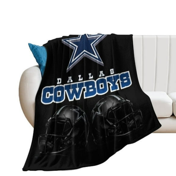 Football Cowboys Throw Blanket Warm Microfiber Flannel Bedroom Decor Blankets For Beds