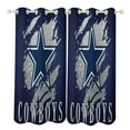 thumbnail image 1 of Football Cowteenagers Window Blackout Curtain 3d Printed Blackout Curtain Bedroom Living Room Hotel Window 2 Panel Shade, 1 of 6