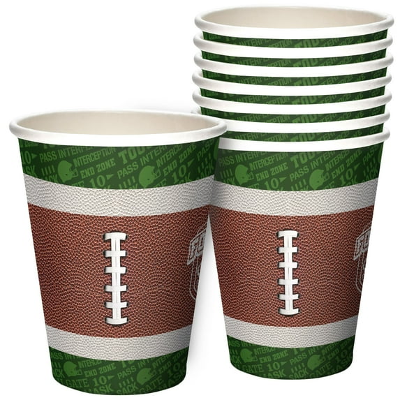 Football Cups 24 Count - Football Birthday Party Supplies