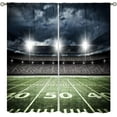 thumbnail image 1 of Football Curtains Boys Bedroom Room Curtains Sports Kids Arena Stadium Men''s Room Blackout Curtains 42x63 Inches 2 Panels, 1 of 6
