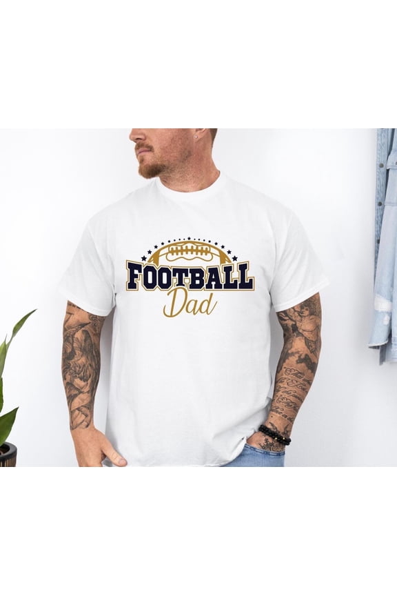 Football Dad T-Shirt, Game Day Father Tee, Sports Fan Gift TSHIRT All Size S-5XL