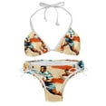 thumbnail image 1 of Football Detachable Sponge Adjustable Strap Bikini Set 2-Pack Swimwear Swimsuit Beach Pool Party, 1 of 6